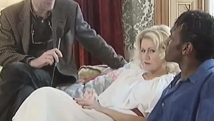 Omar Williams & Trudy Blonde MILF Blowjob Interracial Creampie HD Vintage