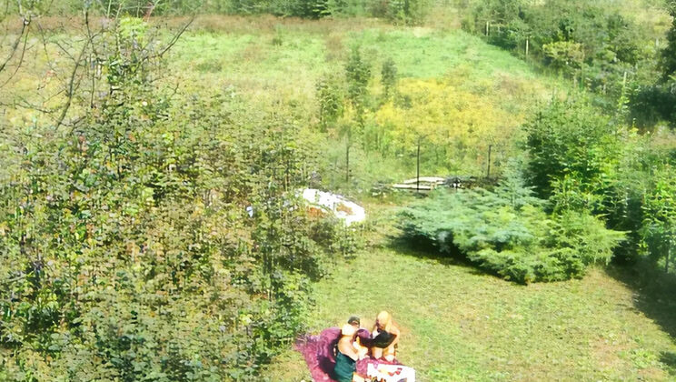 Grannies Stuff Bottles Deep In Wet Cunts Outdoors