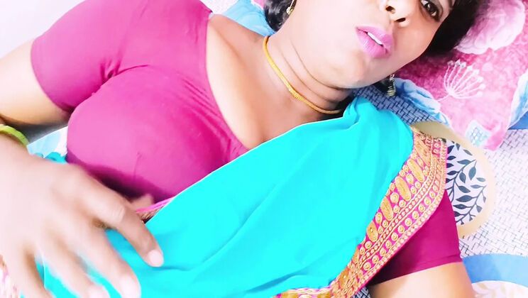 Desi Bhabi Fucks Husband's Small Stepbrother with Telugu Dirty Talk