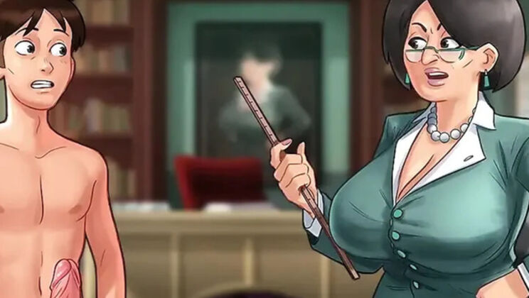 Summertime Saga: My College Principal Caught Me Jerking Off in Class