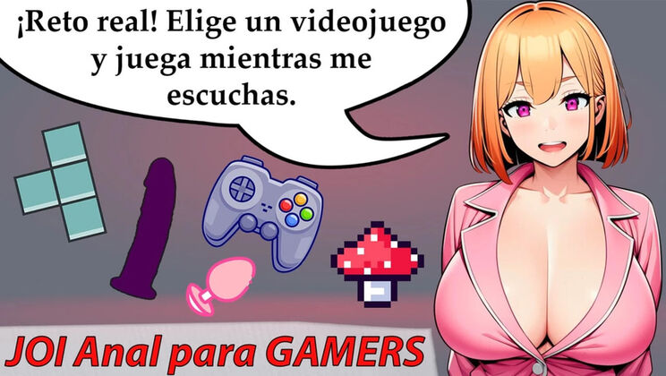 Spanish Audio JOI: Anal Lovers and Gamers, Watch Out! Hot Femdom Jerk Off Instruction